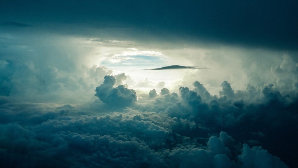 A view above the storm clouds.